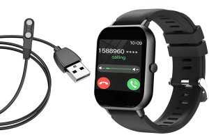 Smartwatch zegarek damski męski gumowy pasek sport bluetooth rozmowy czarny 7