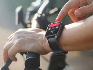 Smartwatch zegarek damski męski gumowy pasek sport bluetooth rozmowy złoty 6