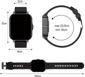 Smartwatch zegarek damski męski gumowy pasek sport bluetooth rozmowy złoty 7