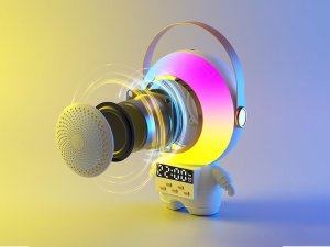 Bezprzewodowy przenośny zestaw do karaoke głośnik bluetooth + 2x mikrofon 11