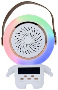 Bezprzewodowy przenośny zestaw do karaoke głośnik bluetooth + 2x mikrofon 9