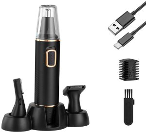 Trymer do nosa uszu depilator włosów golarka brwi 3w1 led 2