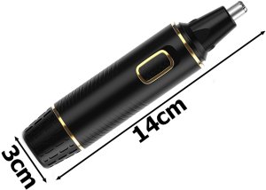 Trymer do nosa uszu depilator włosów golarka brwi 3w1 led 10