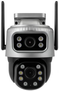 KAMERA ZEWNĘTRZNA OBROTOWA NA KARTĘ SIM GSM LTE 4G PODWÓJNA DO MONITORINGU 5