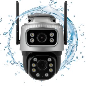 KAMERA ZEWNĘTRZNA OBROTOWA NA KARTĘ SIM GSM LTE 4G PODWÓJNA DO MONITORINGU 9