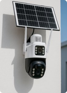 KAMERA ZEWNĘTRZNA OBROTOWA NA KARTĘ SIM GSM LTE 4G SOLARNA DO MONITORINGU 3