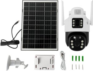 KAMERA ZEWNĘTRZNA OBROTOWA NA KARTĘ SIM GSM LTE 4G SOLARNA DO MONITORINGU 6