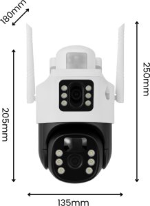KAMERA ZEWNĘTRZNA OBROTOWA NA KARTĘ SIM GSM LTE 4G SOLARNA DO MONITORINGU 10