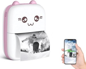 Mini drukarka termiczna bezprzewodowa przenośna drukuś do zdjęć notatek 5