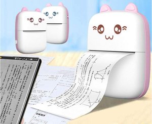 Mini drukarka termiczna bezprzewodowa przenośna drukuś do zdjęć notatek 10