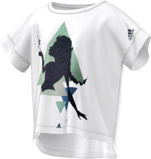 Adidas Koszulka juniorska Elsa Boxy Tee biała r. 134 (AY6081) 1