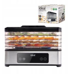 Suszarka Teesa DUŻA Suszarka do grzybów owoców warzyw IDEAL INOX + cyrkulacja powietrza 400W + timer 2