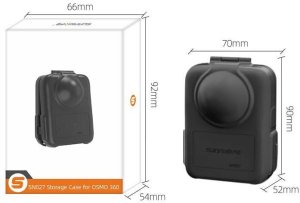 SunnyLife FUTERAŁ MINI CASE ETUI OCHRONNE półotwarte do przechowywania DJI OSMO 360 CZARNE 13