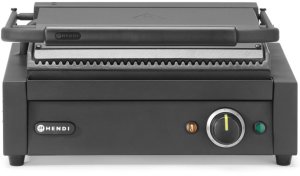 Hendi Grill elektryczny kontaktowy z ryflowaną płytą 340x235 mm 2200 W 2