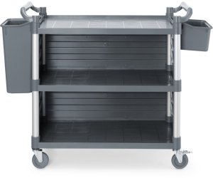 Amerbox Wózek kelnerski serwisowy z bocznymi panelami do 150 kg 3-półki 842x486 mm 4