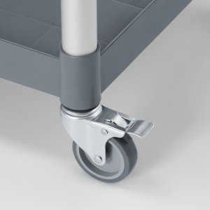 Amerbox Wózek kelnerski serwisowy z bocznymi panelami do 150 kg 3-półki 842x486 mm 5