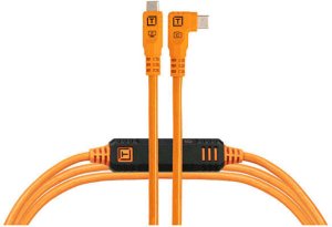 Kabel USB Tether Tools cable USB-C - USB-C TetherPro Optima 10G Right Angle 3m, orange (CUC10RTG2B-ORG) 3
