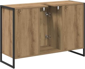 vidaXL Szafka Łazienkowa z drzwiami Dąb rzemieślniczy 90 x 30 x 60 cm 8