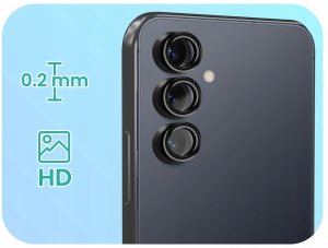 9x Szkło Na Aparat Do Samsung Galaxy S25 Plus (Na Obiektywy, Czarne, 9H) 2