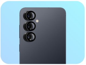 9x Szkło Na Aparat Do Samsung Galaxy S25 Plus (Na Obiektywy, Czarne, 9H) 3