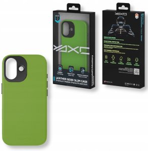 Yaxo Etui na telefon Leather Gear Slim Case MagSafe iPhone 17 Tropic Green 7