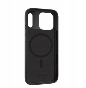 Yaxo Etui na telefon Leather Gear Slim Case MagSafe iPhone 17 Pro Dusty Black 3