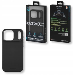 Yaxo Etui na telefon Leather Gear Slim Case MagSafe iPhone 17 Pro Dusty Black 6