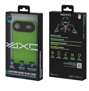 Yaxo Etui na telefon Leather Gear Slim Case MagSafe iPhone 17 Air Tropic Green 6