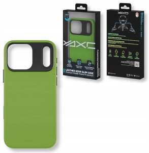 Yaxo Etui na telefon Leather Gear Slim Case MagSafe iPhone 17 Pro Max Tropic Green 7