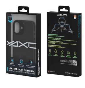 Yaxo Etui na telefon Leather Gear Slim Case MagSafe iPhone 17 Dusty Black 5