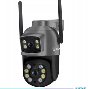 Podwójna Kamera WIFI IP Zewnętrzna Obrotowa ULTRA HD Detekcja 8MPX MIKROFON 11