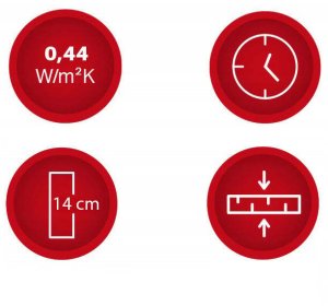 Drzwi Przesuwne Schody Strychowe NORDIC 86mm 120x70 0,44W CIEPŁE H305 cm + uszczelka 15