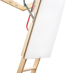 Drzwi Przesuwne Schody Strychowe NORDIC 86mm 120x70 0,44W CIEPŁE H305 cm + uszczelka 9