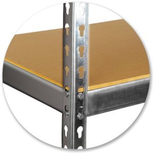 Humberg Regał metalowy magazynowy 183 x 90 x 40 cm HR-853 srebrny 2