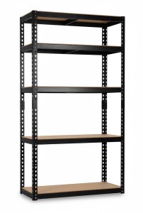 Humberg Regał metalowy magazynowy 183 x 90 x 40 cm czarny 4