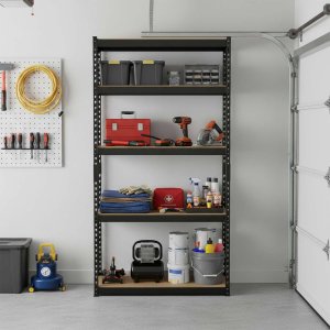 Humberg Regał metalowy magazynowy 183 x 90 x 40 cm czarny 7