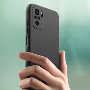krainaGSM ZESTAW Etui do Xiaomi Redmi Note 10|10s Matowy Silikon Slim 2 SZTUKI SZKŁO 6