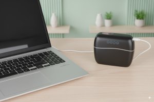 Masażer Uderzeniowy Kompaktowy Podróżny ZENT MiniPulse  Perkusyjny, Bezszczotkowy, 10 Poziomów, 4 Głowice, USB-C, 235 g 4