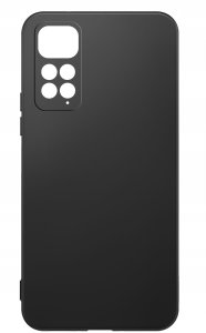Hello Case Etui Matowe Czarne Silikon Slim do Xiaomi Redmi Note 11 | 11S + SZKŁO 9H 8