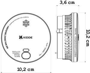 Kidde Autonomiczna czujka dymu 2030-DSR3 6