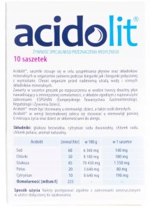 ACIDOLIT_Elektrolity suplement diety Malina 10 saszetek 2