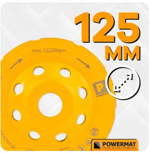 TARCZA GARNKOWA DIAMENTOWA DO SZLIFOWANIA BETONU KAMIENIA SEGMENTOWA 125MM 10