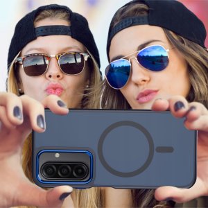 krainaGSM Etui do Samsung A17 5G CASE do MagSafe MATOWE Magnetyczne PREMIUM + Szkło 7