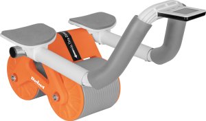 Rebel Przyrząd do ćwiczenia mięśni brzucha z timerem, AB roller Wheel AB-3, kolor szaro-pomarańczowy 31