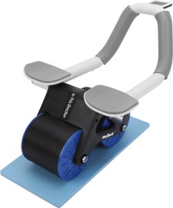 Rebel Przyrząd do ćwiczenia mięśni brzucha z timerem, AB roller Wheel AB-3, kolor czarno-niebieski 10