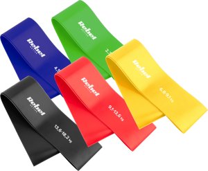 Rebel Zestaw gum do ćwiczeń TPE - Mini Band L, 2.3-18.2 kg, 5 gum, kolorowy 22