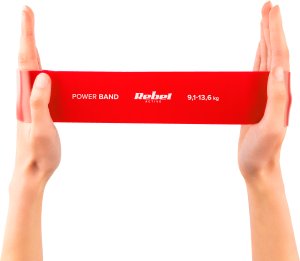 Rebel Zestaw gum do ćwiczeń TPE - Mini Band L, 2.3-18.2 kg, 5 gum, kolorowy 52