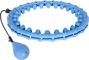 Rebel Smart Hula Hop odchudzający koło z wypustkami i obciążeniem 50cm, niebieskie, REBEL ACTIVE 41