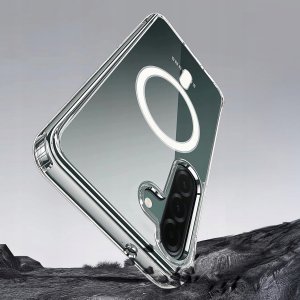 krainaGSM Etui Magnetyczne Przezroczysty do Samsung A17 5G |do MAGSAFE CASE | + Szkło 9