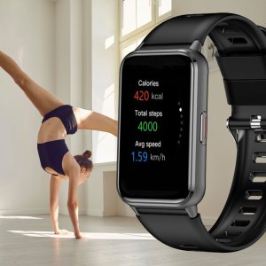 Zegarek Damski SMARTWATCH RUBICON RNCF48-black/black mesh 6